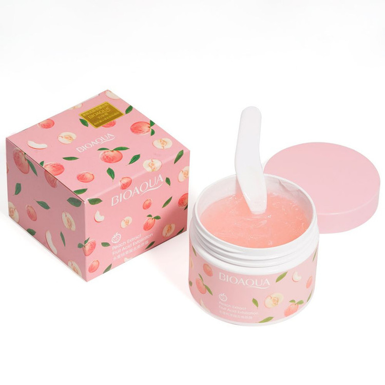 ماسک صورت و بدن مدل bqy72646 حجم 140 میلیلیتر ترمیمکننده، ضد آکنه، ضد پیری، لایهبردار، کوچککننده منافذ، روشنکننده، مرطوبکننده و جوانکننده با عصاره هلو و جنسینگ و ویتامین C